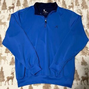 Fairway and Greene F&G Tech Men’s Blue 1/4 zip Atlanta Braves pullover (Size L)